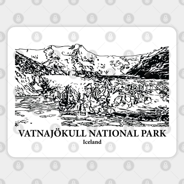 Vatnajökull National Park - Iceland Magnet by Lakeric